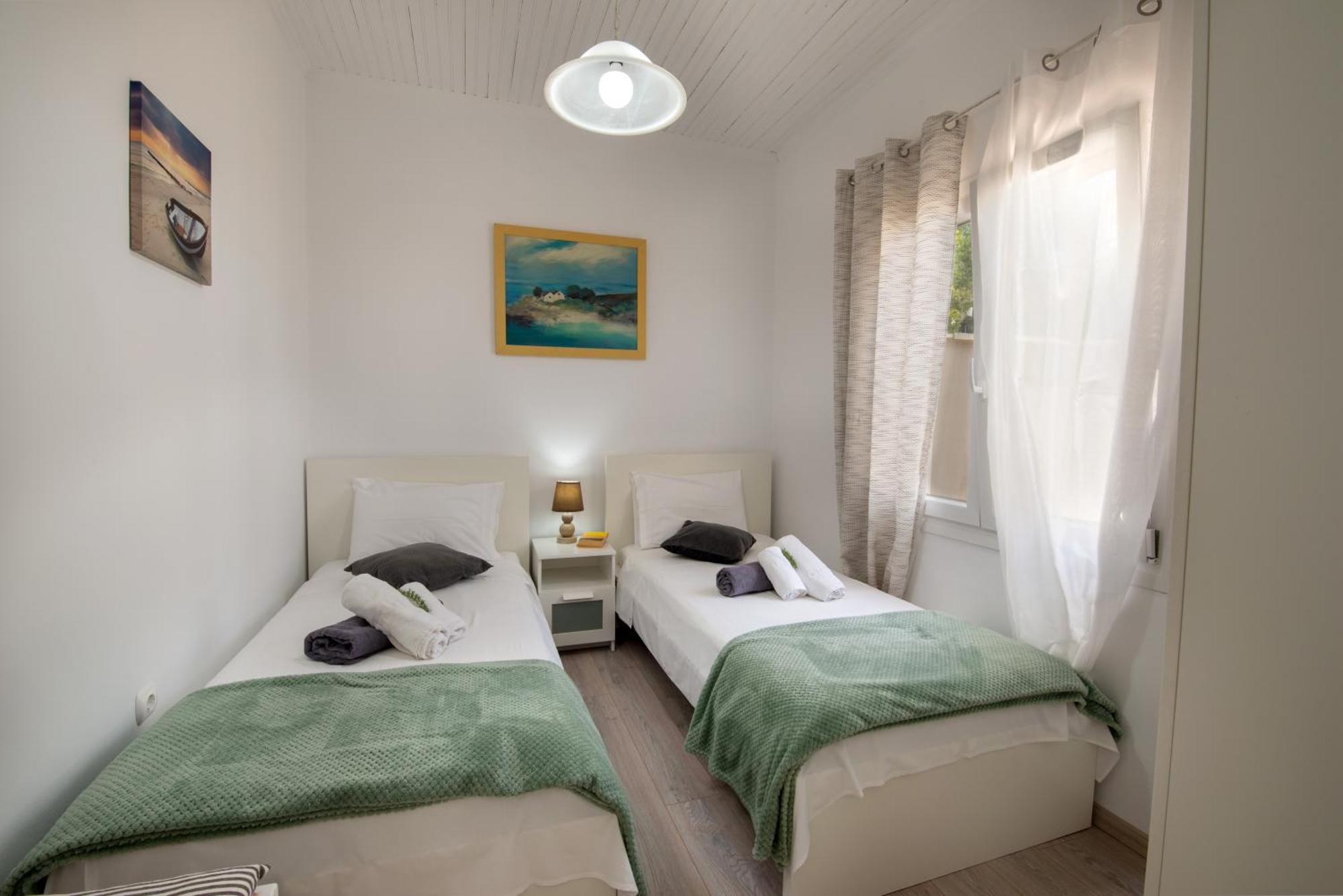 Loggos Seaview Cottage With Private Pool By Konnect Longós المظهر الخارجي الصورة